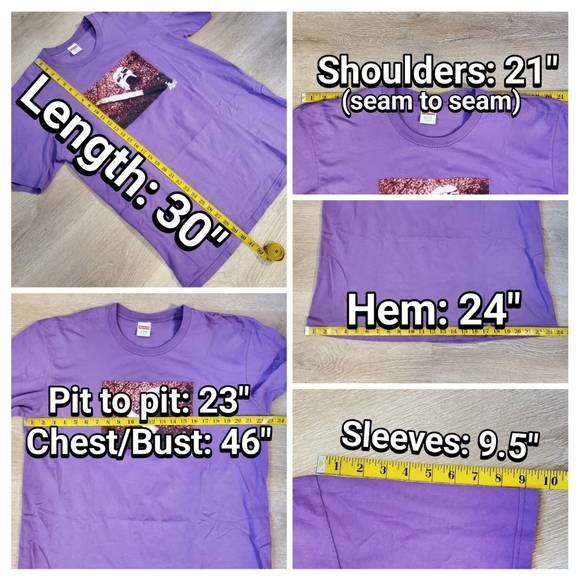 Supreme MF DOOM Tee Dusty Purple FW23 Size Large T-shirt NWOT New Without Tags - Picture 8 of 8